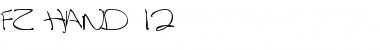 Download FZ HAND 12 Normal Font Title Preview