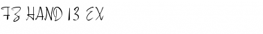 Download FZ HAND 13 EX Normal Font Title Preview