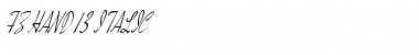 Download FZ HAND 13 ITALIC Normal Font Title Preview