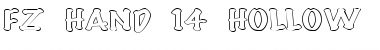Download FZ HAND 14 HOLLOW EX Normal Font Title Preview