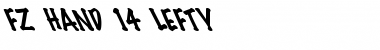 Download FZ HAND 14 LEFTY Normal Font Title Preview