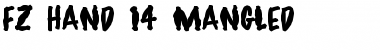Download FZ HAND 14 MANGLED Normal Font Title Preview
