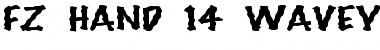 Download FZ HAND 14 WAVEY EX Normal Font Title Preview