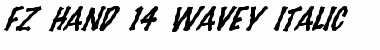 Download FZ HAND 14 WAVEY ITALIC Normal Font Title Preview