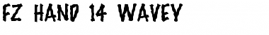 Download FZ HAND 14 WAVEY Normal Font Title Preview