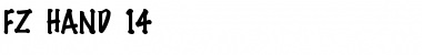 Download FZ HAND 14 Normal Font Title Preview