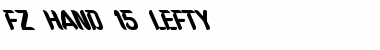 Download FZ HAND 15 LEFTY Normal Font Title Preview