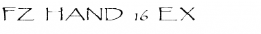 Download FZ HAND 16 EX Normal Font Title Preview