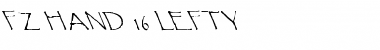 Download FZ HAND 16 LEFTY Normal Font Title Preview