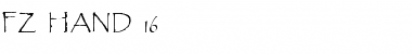 Download FZ HAND 16 Normal Font Title Preview