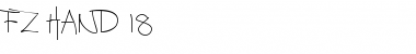 Download FZ HAND 18 Normal Font Title Preview