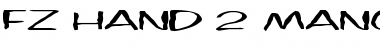 Download FZ HAND 2 MANGLED EX Normal Font Title Preview