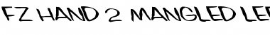 Download FZ HAND 2 MANGLED LEFTY Normal Font Title Preview