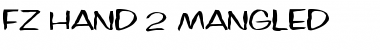 Download FZ HAND 2 MANGLED Normal Font Title Preview