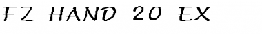 Download FZ HAND 20 EX Normal Font Title Preview