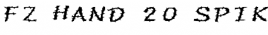 Download FZ HAND 20 SPIKED EX Normal Font Title Preview