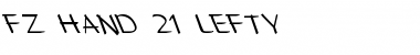 Download FZ HAND 21 LEFTY Normal Font Title Preview