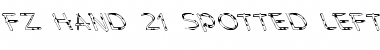 Download FZ HAND 21 SPOTTED LEFTY Normal Font Title Preview