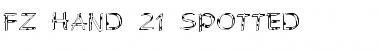 Download FZ HAND 21 SPOTTED Normal Font Title Preview