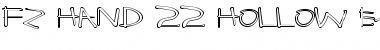 Download FZ HAND 22 HOLLOW EX Normal Font Title Preview