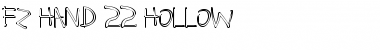Download FZ HAND 22 HOLLOW Normal Font Title Preview