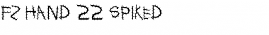Download FZ HAND 22 SPIKED Normal Font Title Preview