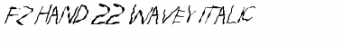 Download FZ HAND 22 WAVEY ITALIC Normal Font Title Preview