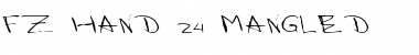 Download FZ HAND 24 MANGLED Normal Font Title Preview