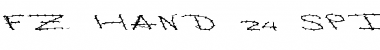 Download FZ HAND 24 SPIKED EX Normal Font Title Preview