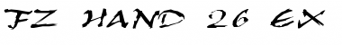 Download FZ HAND 26 EX Normal Font Title Preview