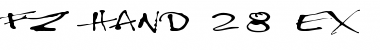 Download FZ HAND 28 EX Normal Font Title Preview