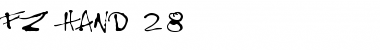 Download FZ HAND 28 Normal Font Title Preview