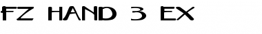 Download FZ HAND 3 EX Normal Font Title Preview
