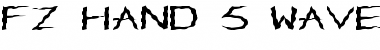 Download FZ HAND 5 WAVEY EX Normal Font Title Preview