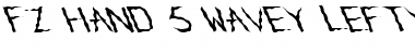 Download FZ HAND 5 WAVEY LEFTY Normal Font Title Preview