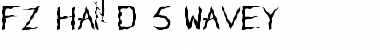 Download FZ HAND 5 WAVEY Normal Font Title Preview