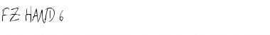 Download FZ HAND 6 Normal Font Title Preview