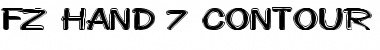 Download FZ HAND 7 CONTOUR EX Normal Font Title Preview