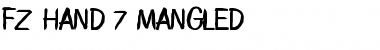 Download FZ HAND 7 MANGLED Normal Font Title Preview