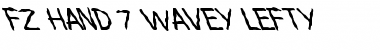 Download FZ HAND 7 WAVEY LEFTY Normal Font Title Preview