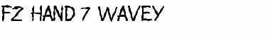 Download FZ HAND 7 WAVEY Normal Font Title Preview