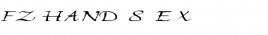 Download FZ HAND 8 EX Light Font Title Preview
