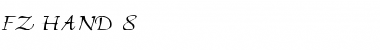 Download FZ HAND 8 Light Font Title Preview