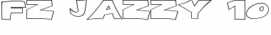 Download FZ JAZZY 10 HOLLOW EX Light Font Title Preview