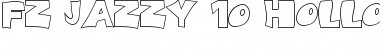 Download FZ JAZZY 10 HOLLOW Light Font Title Preview
