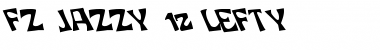 Download FZ JAZZY 12 LEFTY Normal Font Title Preview