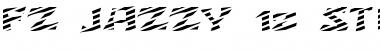 Download FZ JAZZY 12 STRIPED EX Normal Font Title Preview