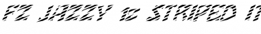 Download FZ JAZZY 12 STRIPED ITALIC Normal Font Title Preview