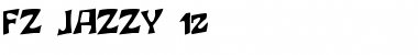 Download FZ JAZZY 12 Normal Font Title Preview