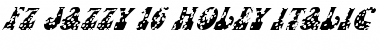 Download FZ JAZZY 16 HOLEY ITALIC Normal Font Title Preview